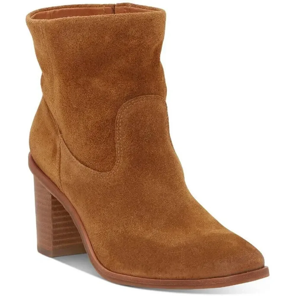 NEW Lucky Brand Jozelyn Boots Topanga Tan Brown Suede Women's 7.5